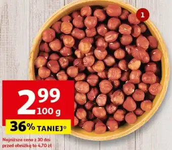 Auchan Orzechy laskowe łuskane 100g oferta