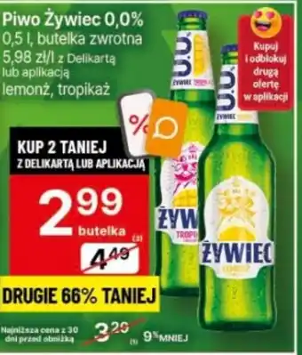 Delikatesy Centrum Piwo Żywiec 0,0% 0,5 l oferta