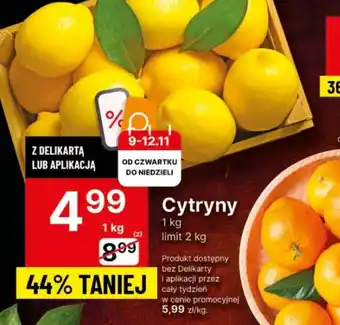 Delikatesy Centrum Cytryny 1 kg oferta