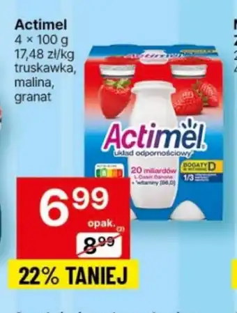 Delikatesy Centrum Actimel 4 x 100 g oferta