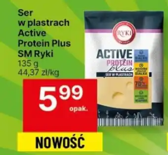 Delikatesy Centrum Ser w plastrach Active Protein Plus SM Ryki 135 g oferta