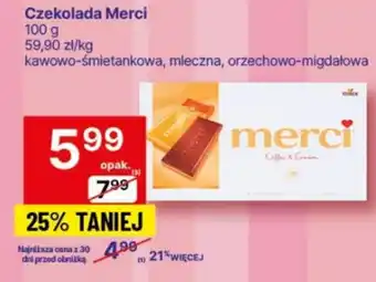 Delikatesy Centrum Czekolada Merci 100 g oferta