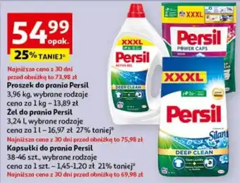 Auchan Proszek do prania Persil 3,96 kg / Żel do prania Persil 3,24 l / Kapsułki do prania Persil 38-46 szt. oferta