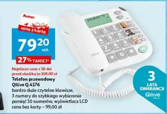Auchan Telefon przewodowy Qilive Q.4176 oferta