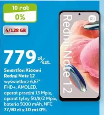 Auchan Smartfon Xiaomi Redmi Note 12 oferta
