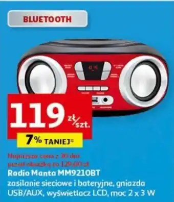 Auchan Radio Manta MM9210BT oferta