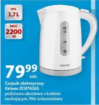 Auchan Czajnik elektryczny Zelmer ZCK7616S oferta