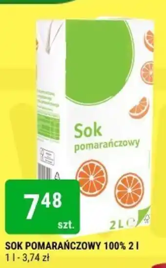 bi1 SOK POMARAŃCZOWY 100% 2 l oferta