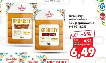 Kaufland Krokiety różne rodzaje 400 g opakowanie oferta