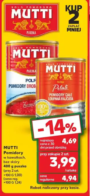Kaufland MUTTI Pomidory 400g oferta