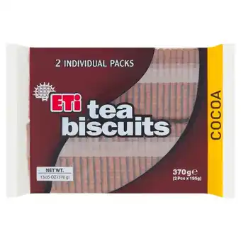 Lidl Eti herbatniki kakaowe 370 g (2 x 185 g) oferta