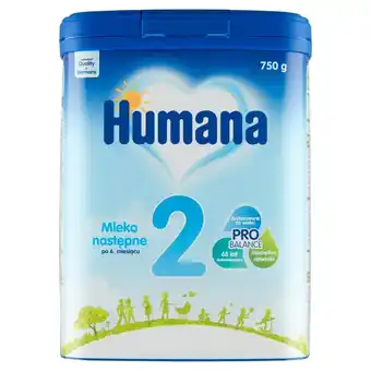 Humana 2 mleko następne po 6. miesiącu 750 g