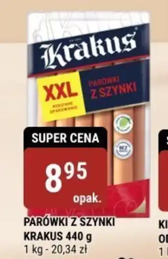 bi1 PARÓWKI Z SZYNKI KRAKUS 440 g oferta