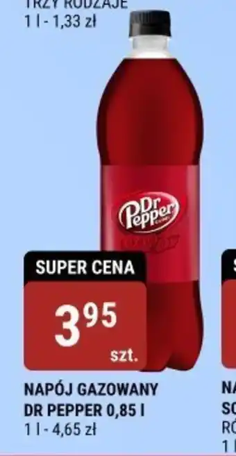 bi1 NAPÓJ GAZOWANY DR PEPPER 0,85l oferta