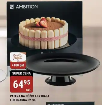 PATERA NA NÓŻCE LILY BIAŁA LUB CZARNA 32 cm