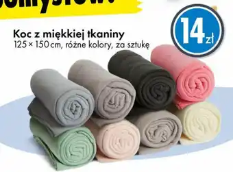 Koc z miękkiej tkaniny 125 x 150 cm