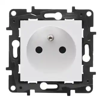 Castorama Gniazdo pojedyncze legrand niloe step z uziemieniem białe oferta