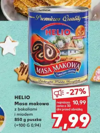 Kaufland HELIO Masa makowa 850g oferta
