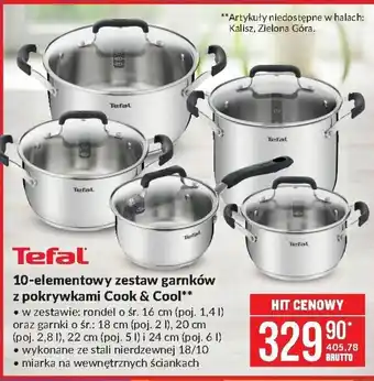 Makro 10-elementowy zestaw garnków z pokrywkami Cook & Cool oferta