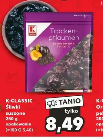 Kaufland K-CLASSIC Śliwki suszone 250 g opakowanie oferta