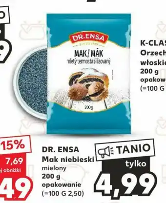 Kaufland DR. ENSA Mak niebieski 200g oferta