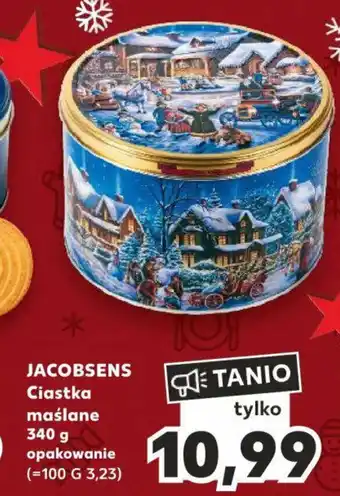 Kaufland JACOBSENS Ciastka maślane 340 g opakowanie oferta