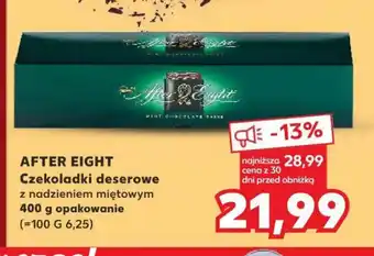 Kaufland AFTER EIGHT Czekoladki deserowe z nadzieniem miętowym 400 g opakowanie oferta