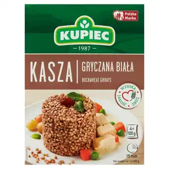 Lewiatan Kupiec kasza gryczana biała 400 g (4 x 100 g) oferta