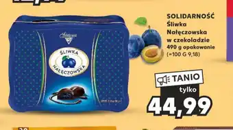 Kaufland SOLIDARNOŚĆ Śliwka Nałęczowska w czekoladzie 490 g oferta