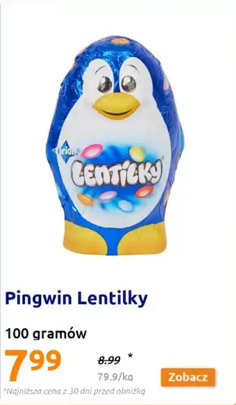 Action Pingwin Lentilky 100 gramów oferta