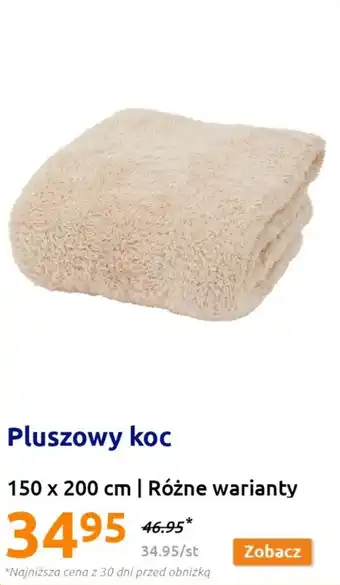 Action Pluszowy koc 150 x 200 cm oferta