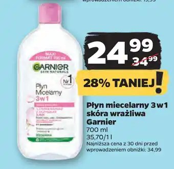Netto Płyn miecelarny 3 w 1 skóra wrażliwa garnier oferta