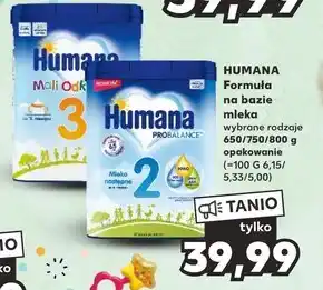 Kaufland Humana 4 mali odkrywcy napój mleczny w proszku po 24. miesiącu 650 g oferta