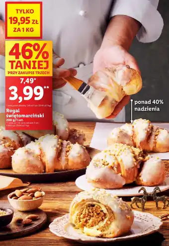 Lidl Rogal świętomarciński 200 g oferta