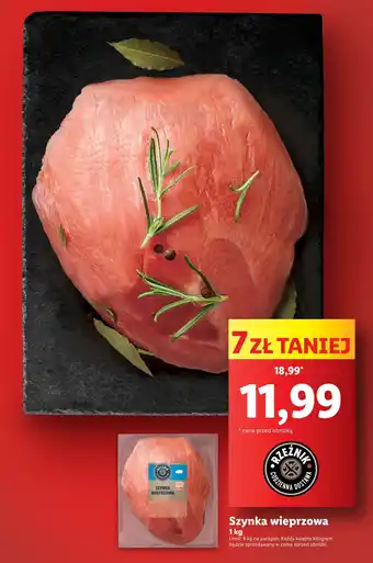 Lidl Szynka wieprzowa 1 kg oferta