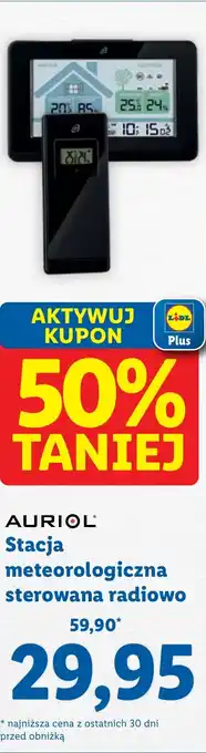 Lidl AURIOL Stacja meteorologiczna sterowana radiowo oferta