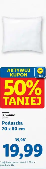Lidl LIVARNO home Poduszka 70 x 80 cm oferta