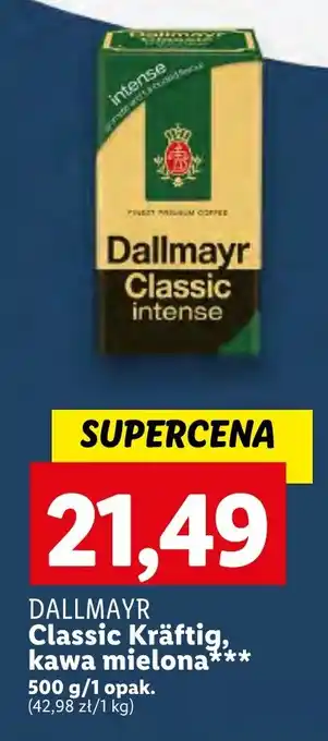 Lidl DALLMAYR Classic Kräftig, kawa mielona 500 g oferta