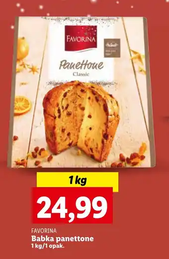 Lidl FAVORINA Babka panettone 1 kg oferta