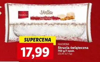 Lidl FAVORINA Strucla świąteczna 750 g oferta