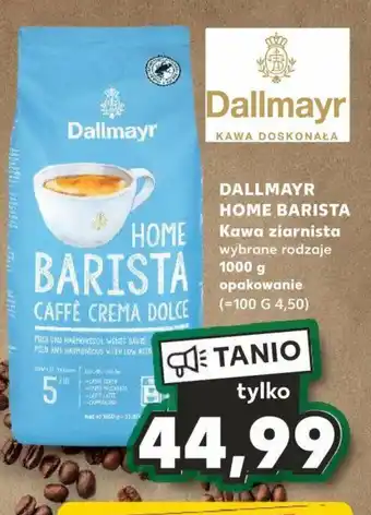 Kaufland DALLMAYR HOME BARISTA Kawa ziarnista 1000 g oferta
