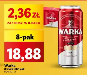 Lidl Warka 8 x 500 ml oferta