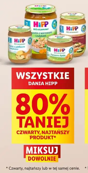Lidl WSZYSTKIE DANIA HIPP oferta