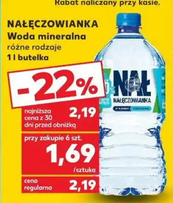 Kaufland NAŁĘCZOWIANKA Woda mineralna 1 L oferta