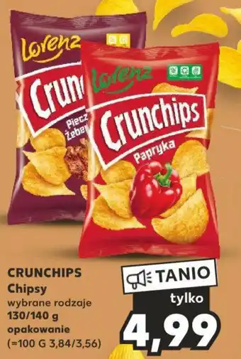 Kaufland CRUNCHIPS Chipsy 130/140 g oferta