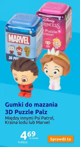 Action Gumki do mazania 3D Puzzle Palz oferta