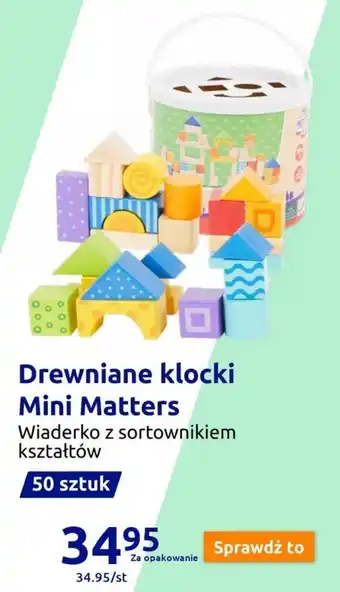 Action Drewniane klocki Mini Matters oferta