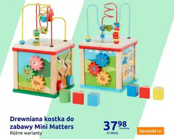 Action Drewniana kostka do zabawy Mini Matters oferta