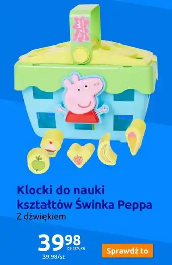 Action Klocki do nauki kształtów Świnka Peppa oferta