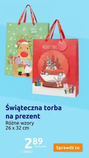 Action Świąteczna torba na prezent oferta